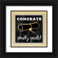 thumbnail image 1 of Perrenoud, Aubree 26x26 Black Ornate Wood Framed with Double Matting Museum Art Print Titled - Smarty Pants in Gold, 1 of 4