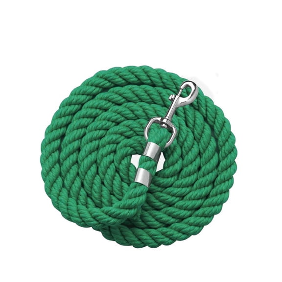 Perri's 1/2" Cotton Lead (One Size, Hunter Green)