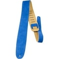 thumbnail image 1 of Perri's 2-1/2" Suede Leather Guitar Strap Blue, 1 of 1