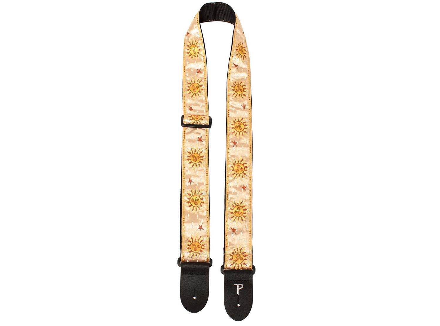 Perri's 2" Jaquard Guitar Strap - Gold Suns Golden Suns 39 to 58 in.