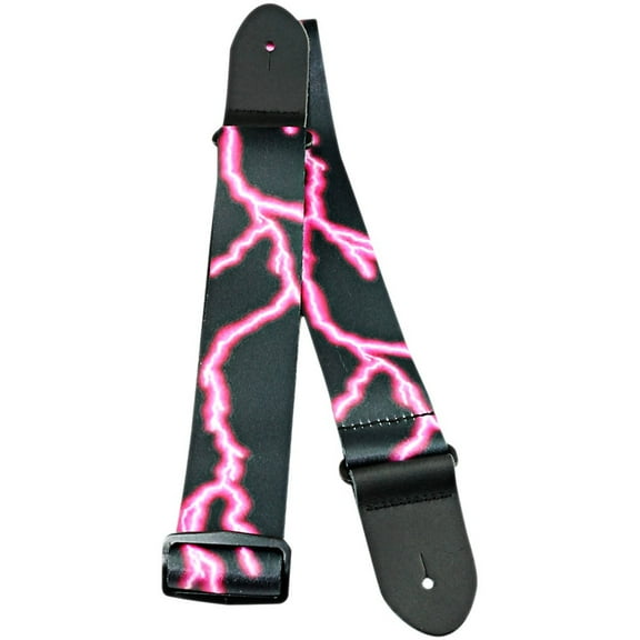 Perri's 2" Polyester Guitar Strap Pink Lightning
