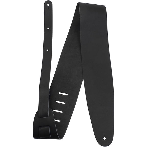 3.5" Basic Leather Guitar Strap