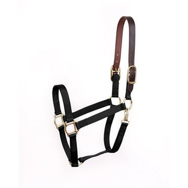 Mustang Side Pull Rope Halter with Braided Nose Bl - Walmart.com