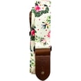 thumbnail image 1 of Perri's Floral Hibiscus Polyester Ukulele Strap White 1.5 in., 1 of 1