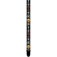 thumbnail image 1 of Perri's Leathers 2" Polyester Guitar Strap with Leather Ends, Guns N Roses Appetite for Destruction, Large Skulls, 1 of 7