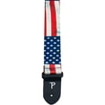thumbnail image 1 of Perri's Leathers 2" Polyester Guitar Strap with Leather Ends, USA Flag #2, 1 of 2