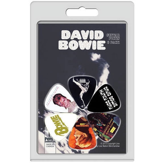 Perri\'s Leathers Artist Series 6 Pack Guitar Picks, David Bowie