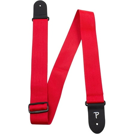 Perri's Nylon Guitar Strap Red 2 in.
