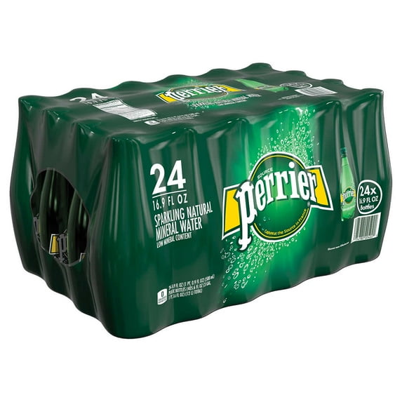 Perrier Carbonated Mineral Water, 16.9 Fl Oz (24 Pack) Plastic Bottles