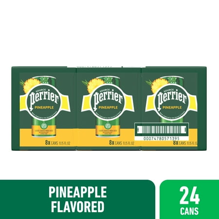 product image of Perrier Pineapple Flavored Sparkling Water Cans (24 Count) 267.6 fl oz