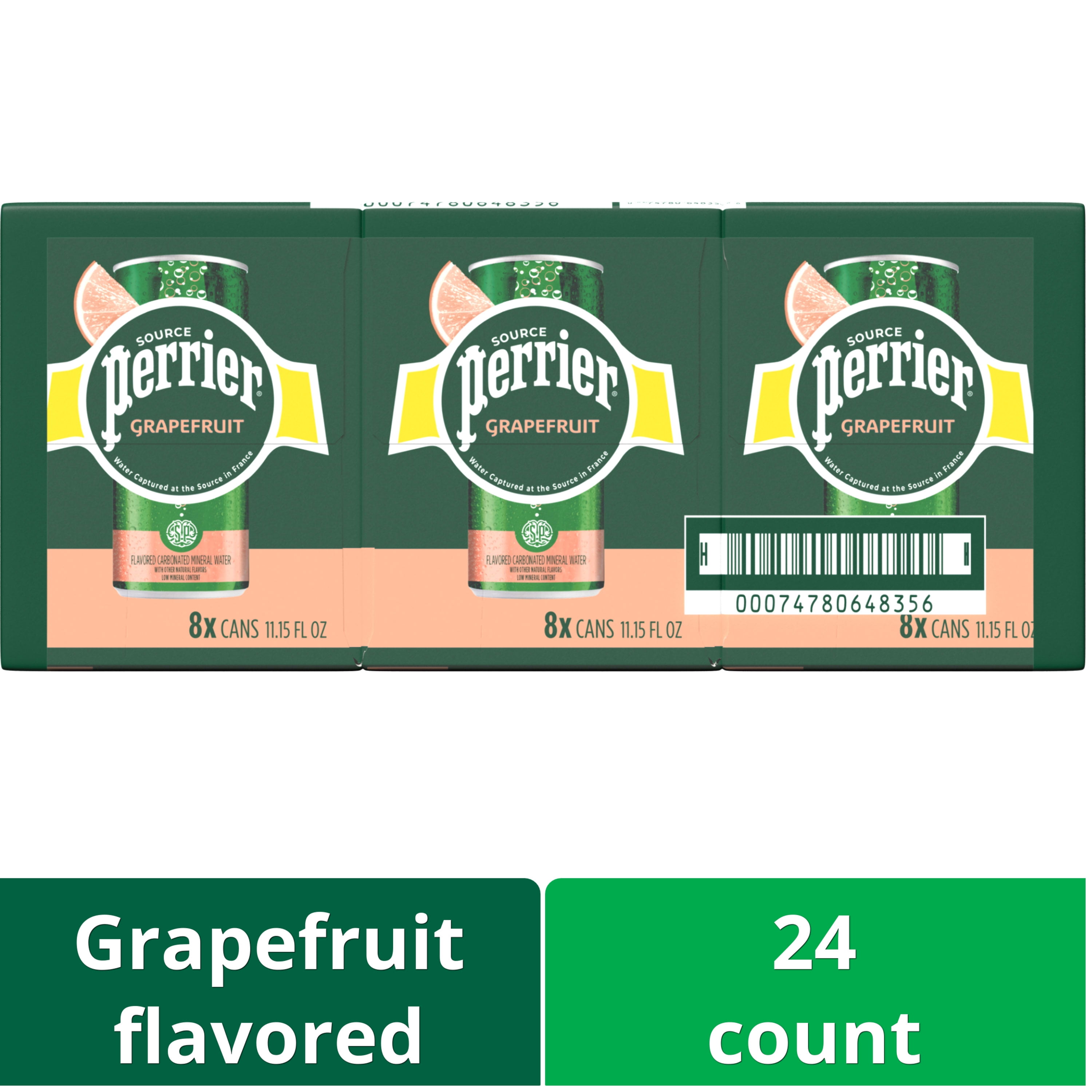 Perrier Pink Grapefruit Flavored Sparkling Water Cans (24 Count) 267.6