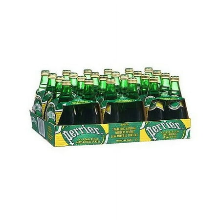Maison Perrier Sparkling Natural Mineral Water, 11 oz Glass Bottles (24 Pack) – Premium Carbonated Mineral Water, Crisp & Refreshing