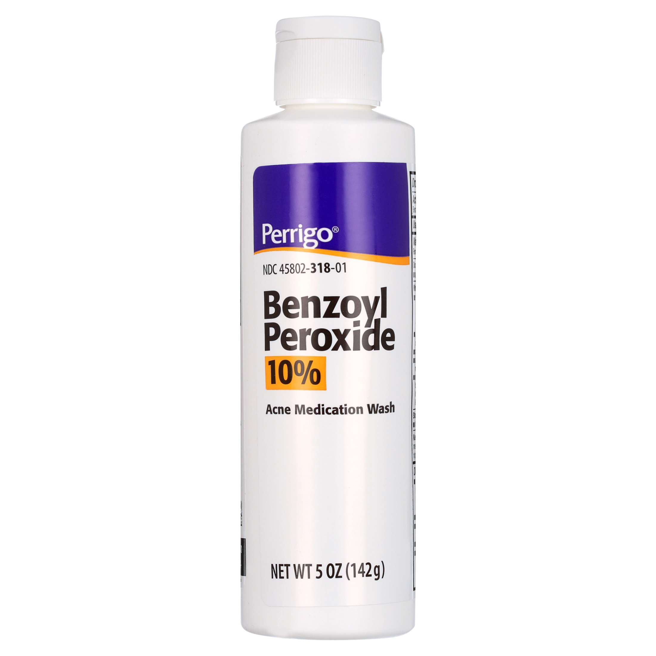 Perrigo Benzoyl Peroxide 10% Acne Medication Face Wash, 5 Fl. Oz. - image 1 of 6