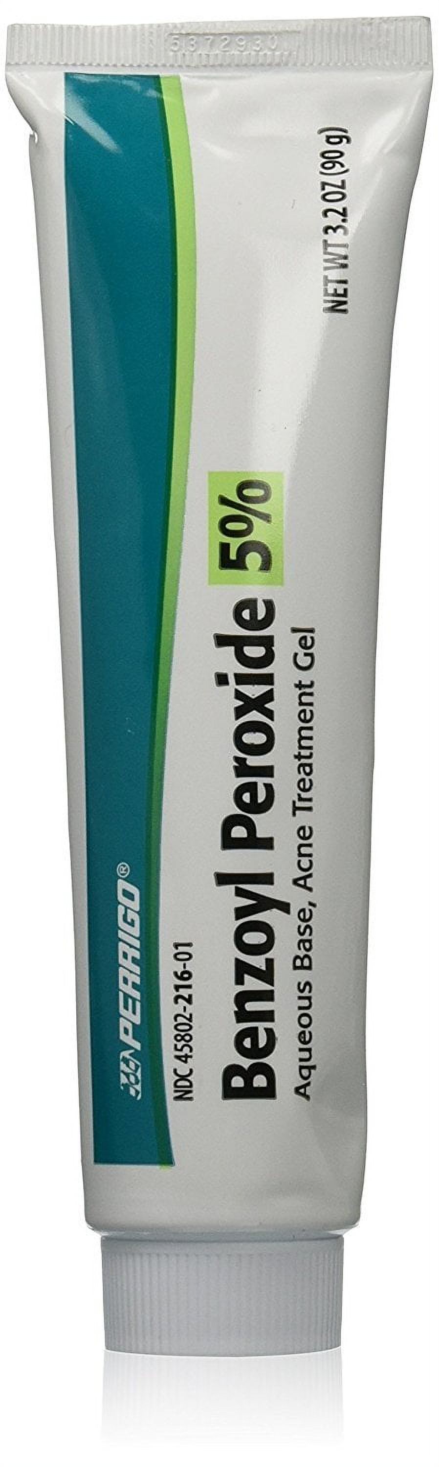 Perrigo Benzoyl Peroxide 5% Topical Large Acne Treatment Gels, 3.2 oz - image 1 of 5