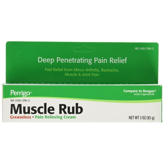 Perrigo Extra Strength Muscle Rub Cream, 3 oz