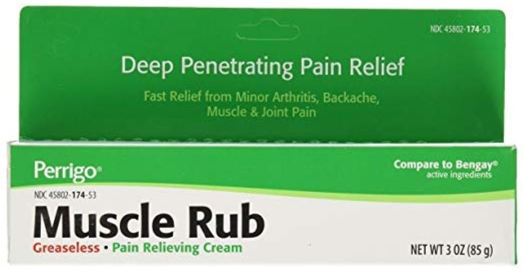Perrigo Muscle Rub, Pain Relieving Cream, Extra, 3 oz (Pack of 2