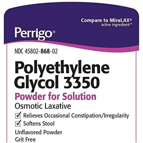 Perrigo Polyethylene Glycol 3350 4.1 Oz Powder