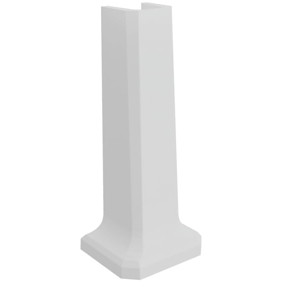 Perrin And Rowe U.2934 Deco 12" Porcelain Pedestal Base - White