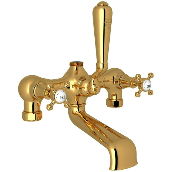 Perrin And Rowe U.3019X Georgian Era Deck Mounted Clawfoot Tub Filler - Brass