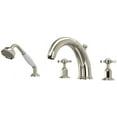 thumbnail image 1 of Perrin And Rowe U.3249X Edwardian Deck Mounted Roman Tub Filler - Nickel, 1 of 7