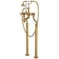 thumbnail image 1 of Perrin And Rowe U.3521X/1 Edwardian Floor Mounted Clawfoot Tub Filler - Gold, 1 of 5