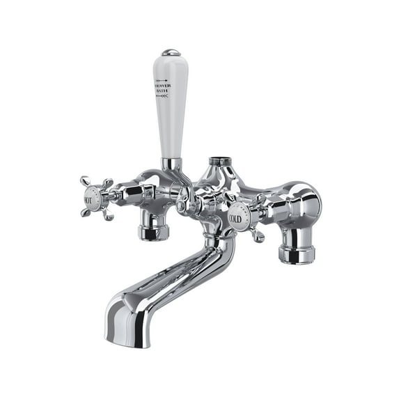 Perrin And Rowe U.3531X Edwardian Deck / Floor / Wall Mounted Clawfoot Tub Filler - Chrome