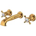 thumbnail image 1 of Perrin And Rowe U.3561X/To-2 Edwardian 1.2 GPM Wall Mounted Widespread Bathroom Faucet -, 1 of 5