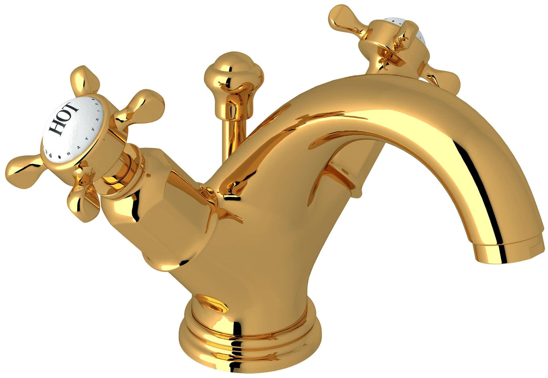 Perrin And Rowe U.3626X-2 Edwardian 1.2 GPM Single Hole Bathroom Faucet - Brass