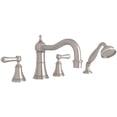 thumbnail image 1 of Perrin And Rowe U.3747Lsp Georgian Era Deck Mounted Roman Tub Filler - Nickel, 1 of 7