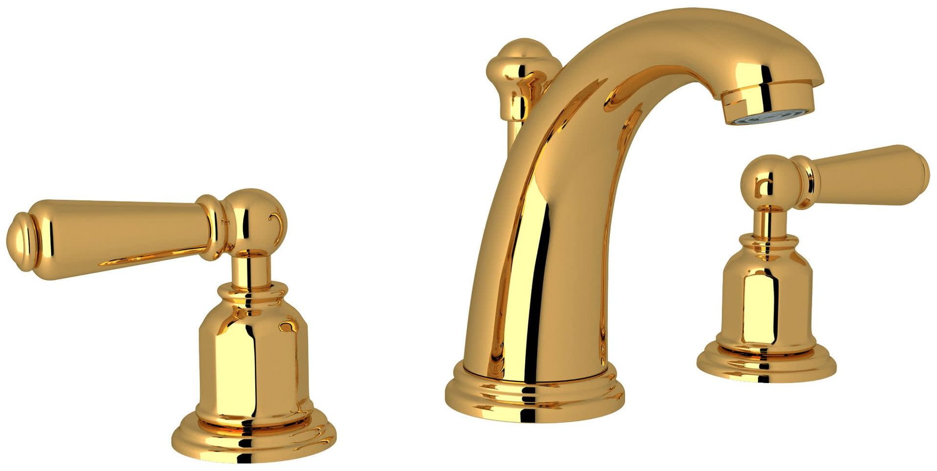 Perrin And Rowe U.3760L-2 Edwardian 1.2 GPM Widespread Bathroom Faucet - Brass