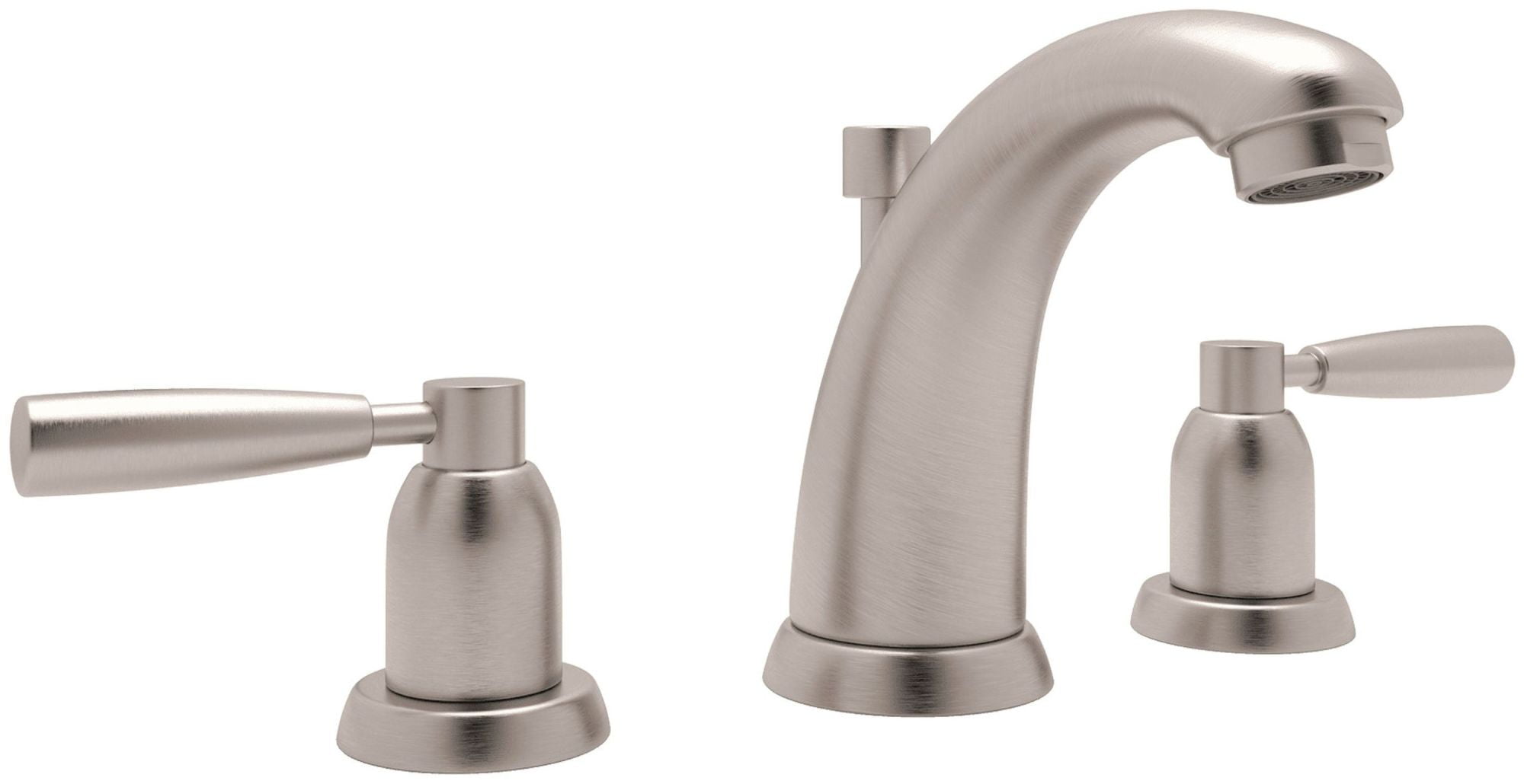Polished Nickel Brass Transitional Widespread Bathroom Faucet