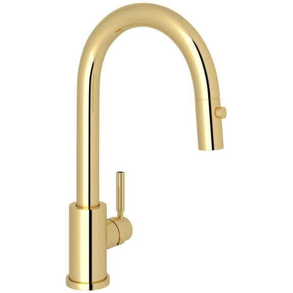 Perrin And Rowe U.4043-2 Holborn 1.8 GPM Single Hole Pull-Down Bar Faucet - Brass