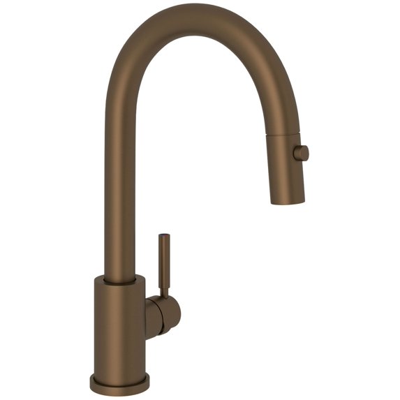 Perrin And Rowe U.4043-2 Holborn 1.8 GPM Single Hole Pull Down Bar Faucet - Bronze