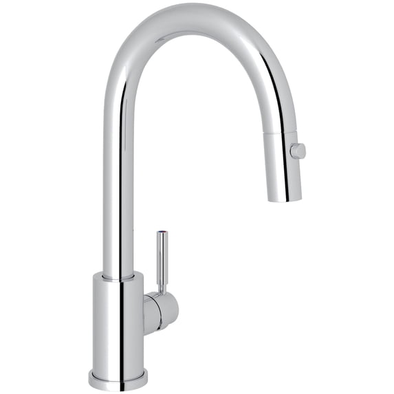Perrin And Rowe U.4043-2 Holborn 1.8 GPM Single Hole Pull Down Bar Faucet - Chrome