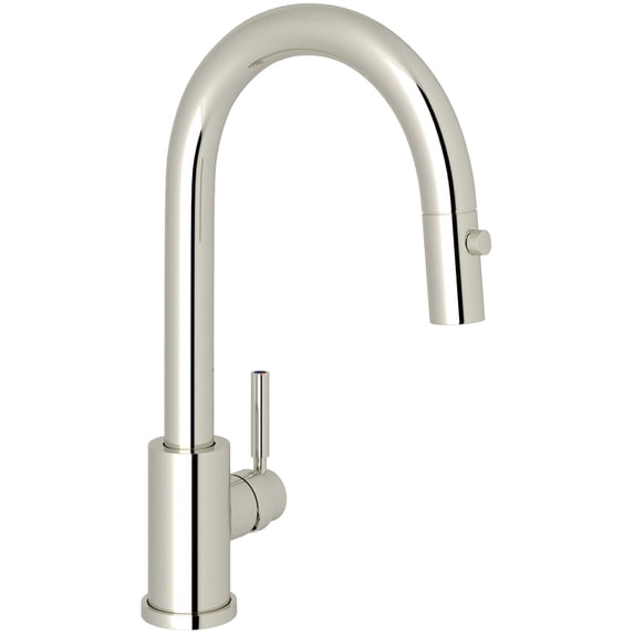Perrin And Rowe U.4043-2 Holborn 1.8 GPM Single Hole Pull Down Bar Faucet - Nickel