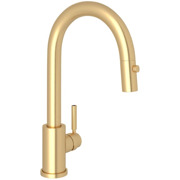 Perrin And Rowe U.4043-2 Holborn 1.8 GPM Single Hole Pull Down Bar Faucet - Satin English