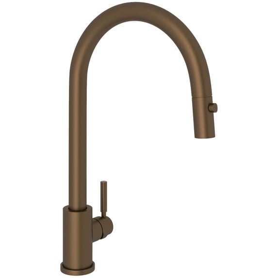 Perrin And Rowe U.4044-2 Holborn 1.75 GPM Single Hole Pull Down Kitchen Faucet - Bronze