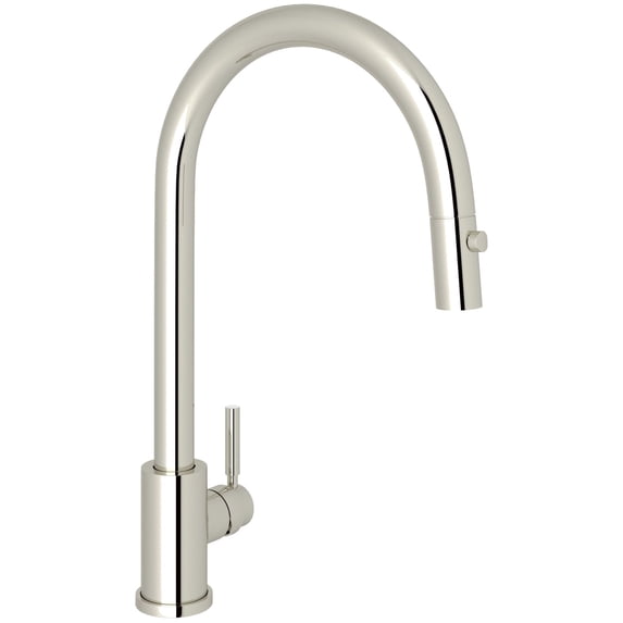 Perrin And Rowe U.4044-2 Holborn 1.75 GPM Single Hole Pull Down Kitchen Faucet - Nickel