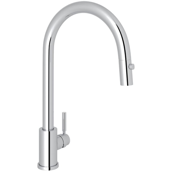 Perrin And Rowe U.4044-2 Holborn 1.75 GPM Single Hole Pull Down Kitchen Faucet - Chrome