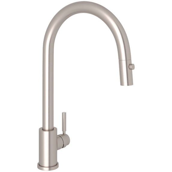 Perrin And Rowe U.4044-2 Holborn 1.75 GPM Single Hole Pull Down Kitchen Faucet - Nickel