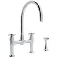 thumbnail image 1 of Perrin And Rowe U.4272X-2 Holborn 1.8 GPM Widespread Bridge Kitchen Faucet - Chrome, 1 of 5
