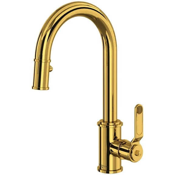 Perrin And Rowe U.4543Ht-2 Armstrong 1.75 GPM Single Hole Pull-Down Bar Faucet - Brass