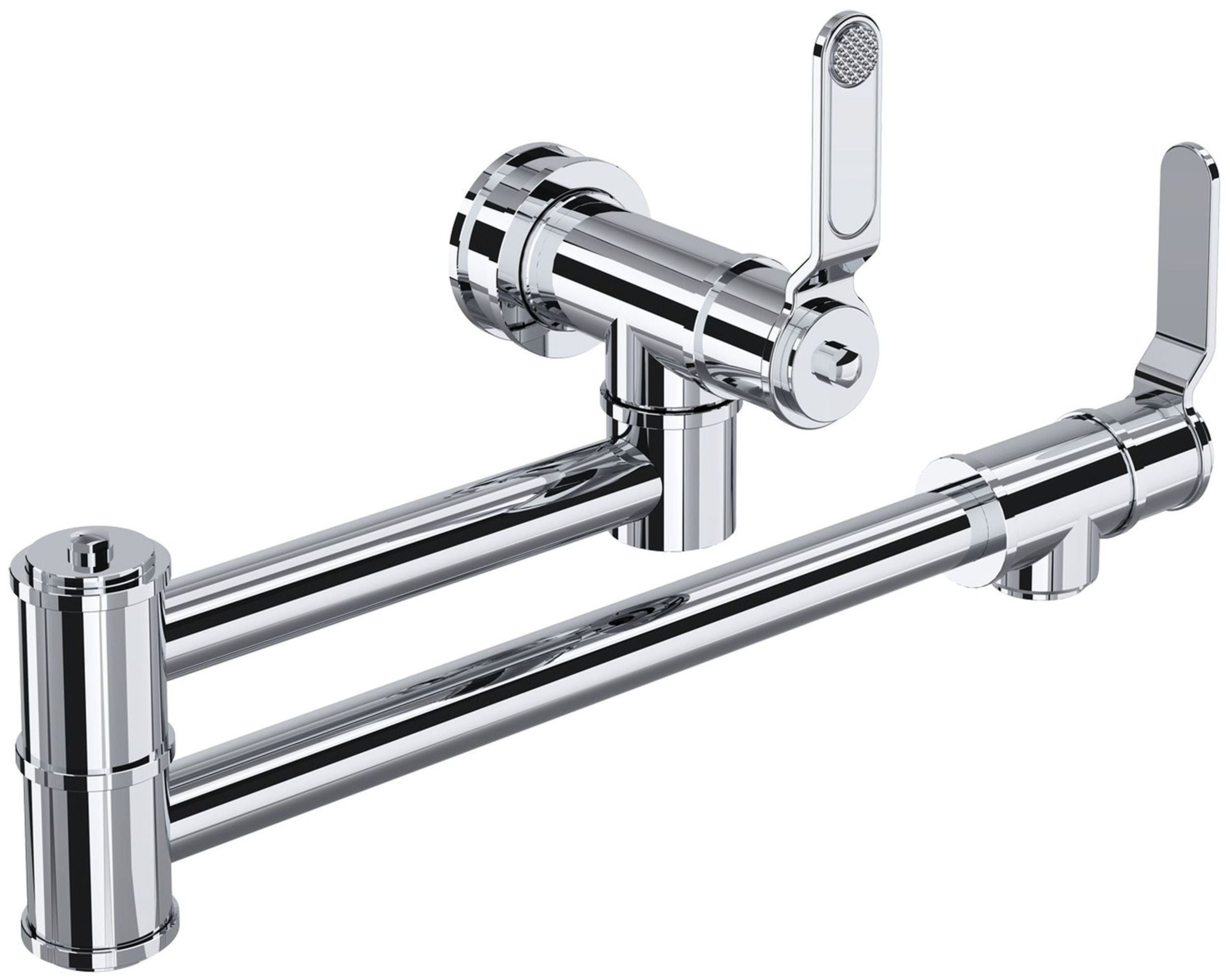 Polished Nickel Wall Mounted Brass Pot Filler Faucet