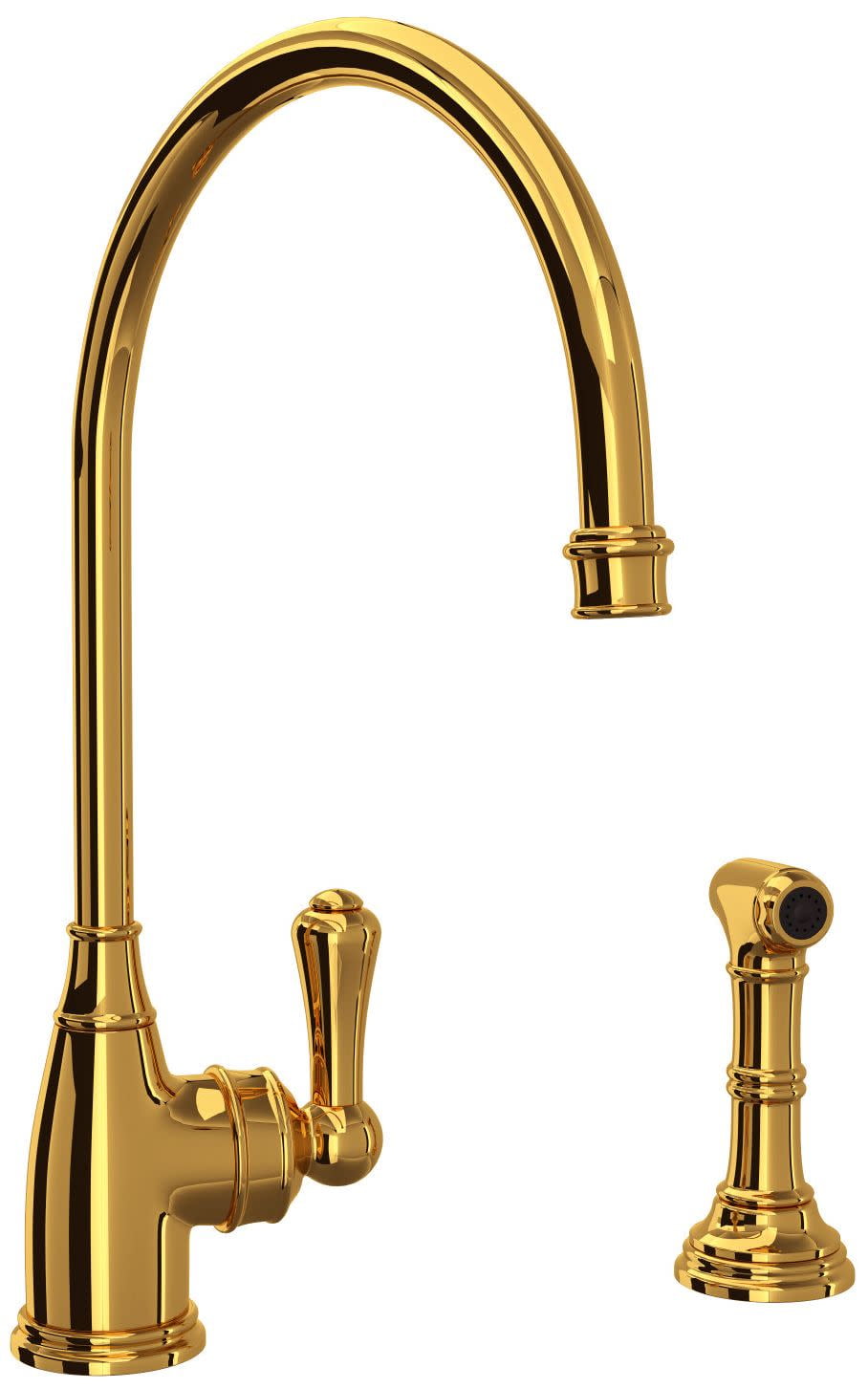 Perrin And Rowe U.4702-2 Georgian Era 1.8 GPM Kitchen Faucet - Brass