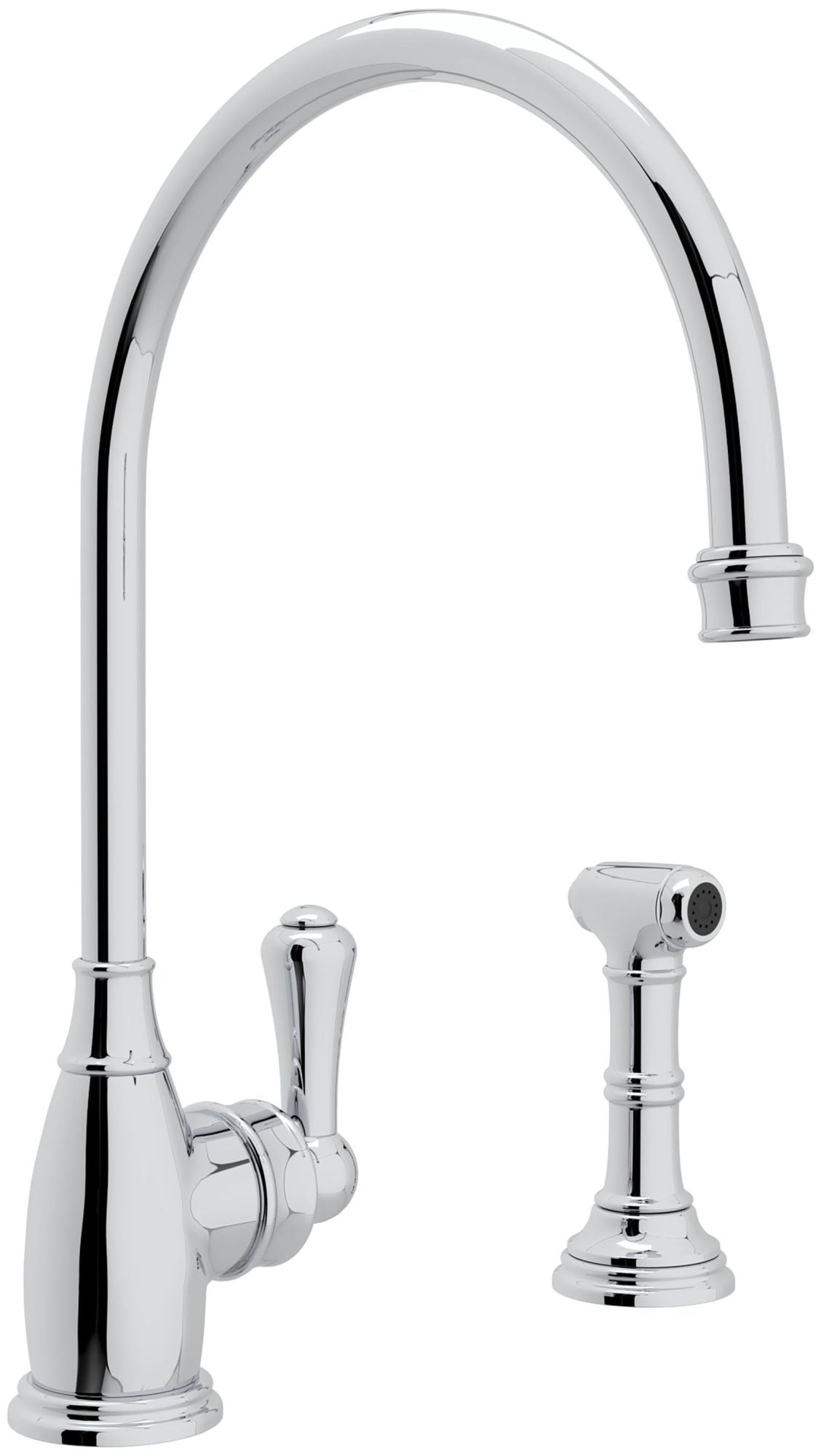 Perrin And Rowe U.4702-2 Georgian Era 1.8 GPM Single Hole Kitchen Faucet - Chrome