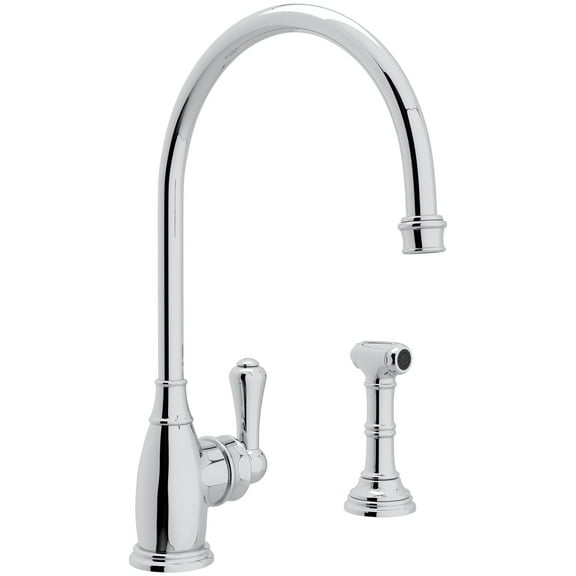 Perrin And Rowe U.4702-2 Georgian Era 1.8 GPM Single Hole Kitchen Faucet - Chrome