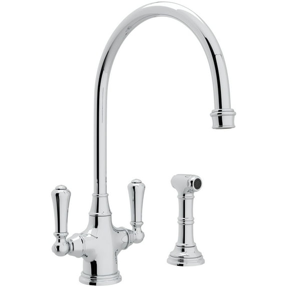 Perrin And Rowe U.4710-2 Georgian Era 1.8 GPM Single Hole Kitchen Faucet - Chrome
