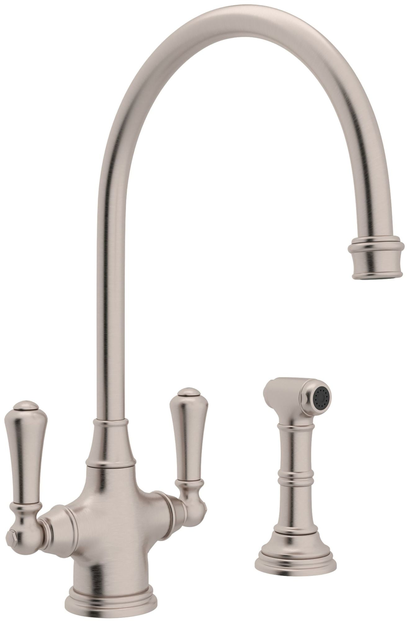 Perrin And Rowe U.4710-2 Georgian Era 1.8 GPM Single Hole Kitchen Faucet - Nickel