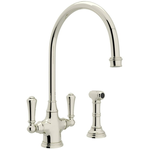 Perrin And Rowe U.4710-2 Georgian Era 1.8 GPM Single Hole Kitchen Faucet - Nickel