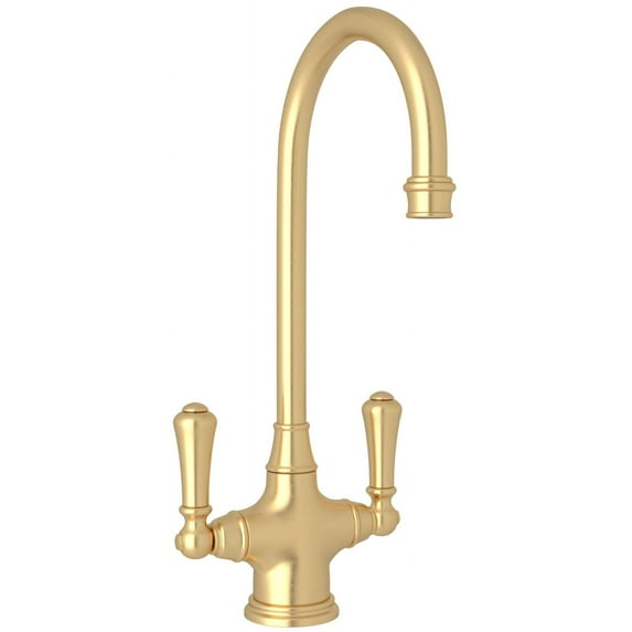 Perrin And Rowe U.4711-2 Georgian Era 1.8 GPM Single Hole Bar Faucet - Satin English Gold
